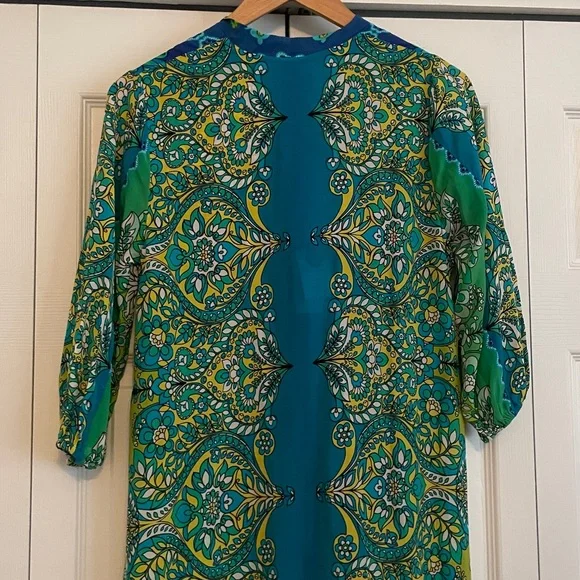 New Johnny Was Kahinu Silk Dress size XS - Picture 8 of 13